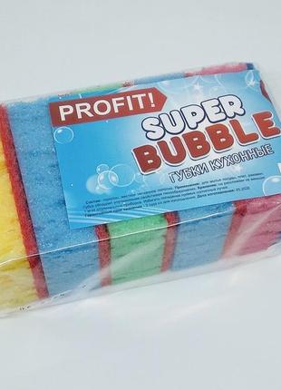 Набор кухонных губок "profit super bubble" 5шт ( 9780201379921) .1 фото