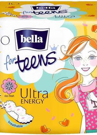 Гігієнічні прокладки bella for teens: ultra energy 10 шт (5900516302405)