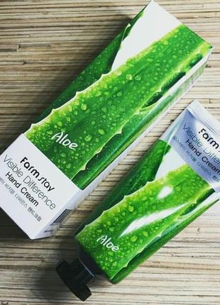 Крем для рук farmstay visible difference aloe vera hand cream2 фото