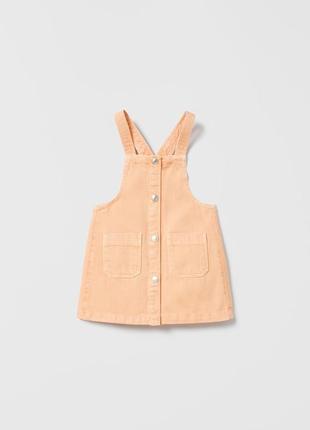 Новый сарафан ( платье, платье) zara на 2 - 3 р ( 98 см), 4 - 5 р ( 110 см )