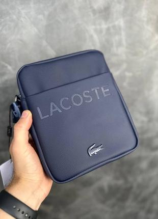 Мужская сумка lacoste синяя барсетка / сумка на плечо2 фото