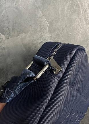 Мужская сумка lacoste синяя барсетка / сумка на плечо8 фото