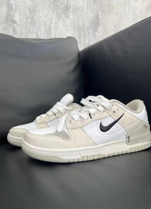 Кроссовки nike sb dunk low disrupt 2 pale ivory black7 фото