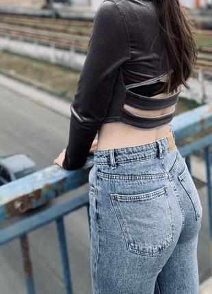 Актуальні джинси кльош fb sister, висока посадка2 фото