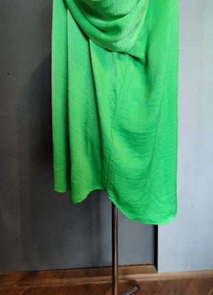 Блуза насыщенного цвета длинный рукав спереди складка батал5 фото