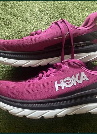 Кроссовки спортивние hoka march фиолетовие беговие тренировочние3 фото