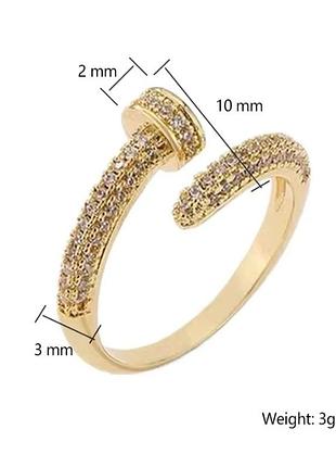 Кольцо💍"гвоздь" cartier 5
