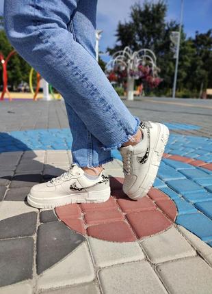 Кросівки nike air force 1 pixel beige4 фото