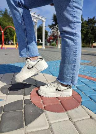 Кросівки nike air force 1 pixel beige3 фото