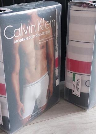 Трусы боксеры мужские оригинал calvin klein 3 штуки2 фото