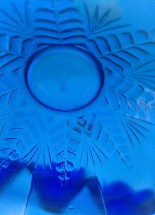 Салатрица кобальт,синное стекло ссср антиквариат2 фото