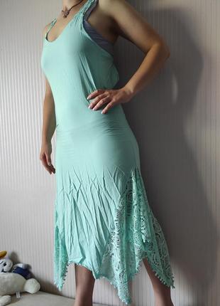 Натуральна сукня, сарафан, мереживо