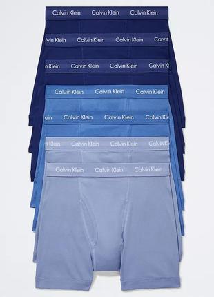 Спідня білизна для чоловіків труси calvin klein boxer набір 7 шт. розмір m,l