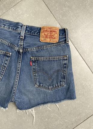 Шорти levi’s 501 з необробленими краями3 фото