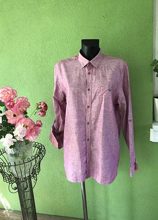 Сорочка льон/бавовна
