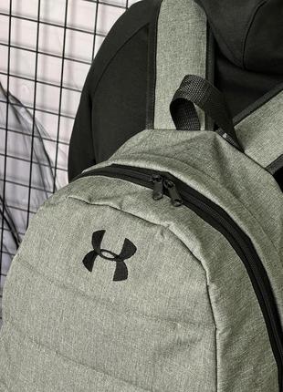 Міський рюкзак сірий under armour чорне лого9 фото