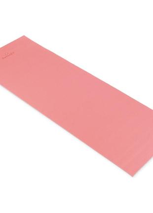 Килимок (мат) для фітнесу та йоги queenfit 0,5 см темно-рожевий2 фото