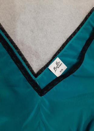 Стильная шелковая блуза майка туника oasis цвет – синий градиент. размер м/uk123 фото