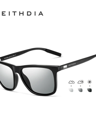 Брендові сонцезахисні окуляри унісекс ретро алюміній фотохромні лінзи5 фото