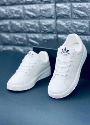 Adidas кроссовки белые женские /подростковые 36-41 мужские 41-456 фото