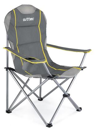Кресло туристическое раскладное outtec с чехлом серый