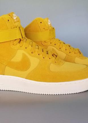 Кроссовки оригинал nike air force 1 high '07 suede yellow aq8649-700