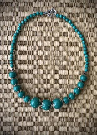 Намисто колір зелений3 фото