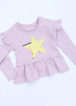 Кофта от h&m с пайетками и звездочкой