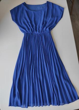 Синее платье платье 👗 итальялия s размер 44