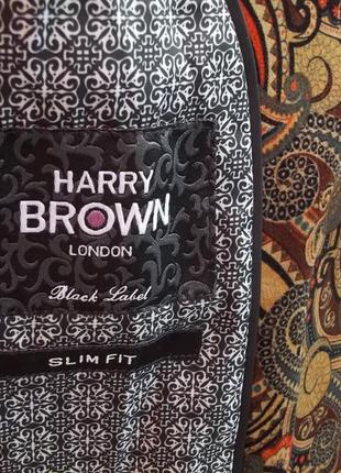 ( s - 46 р ) harry brown бархатный мужской пиджак жакет модный на худенького мужчину новый7 фото
