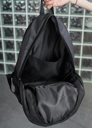 Міський рюкзак темний меланж без лого8 фото