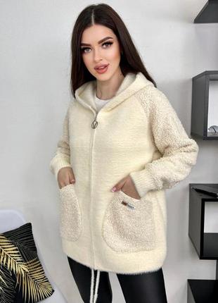 Куртка-кардиган альпака, кофта 6