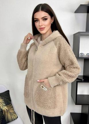 Куртка-кардиган альпака, кофта 5