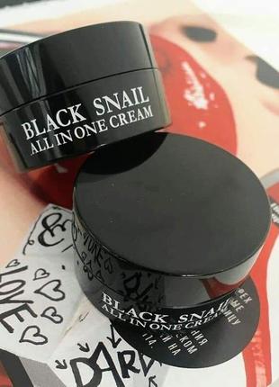 Шикарный крем eyenlip black snail all in one cream2 фото