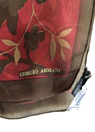 Шелковый шарф платок giorgio armani2 фото
