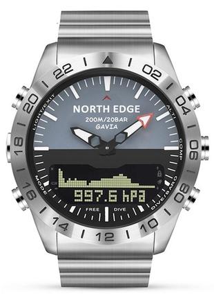 Годинник чоловічий north edge gavia 20bar наручний годинник чоловічий тактичний годинник спортивний годинник