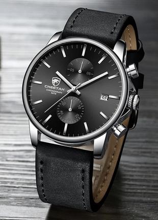 Годинник чоловічий cheetah monaco наручний годинник чоловічий класичний годинник кварцовий годинник5 фото