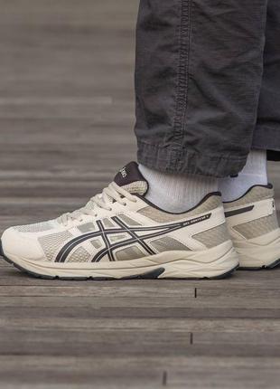 Мужские кроссовки asics gel connected 4 beige brown