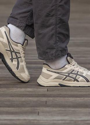 Мужские кроссовки asics gel connected 4 beige brown5 фото