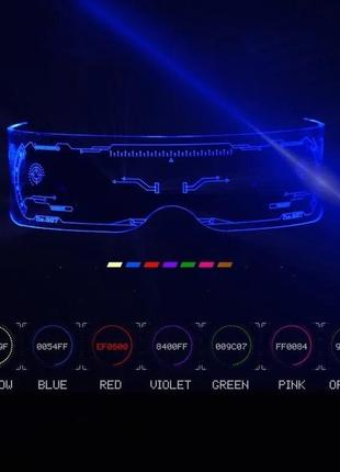 Светящиеся led очки  для селфи, вечеринки, тик ток4 фото