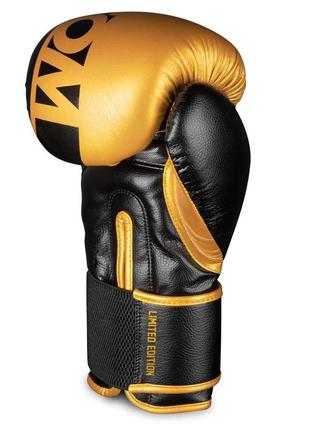 Боксерські рукавиці phantom apex elastic gold 16 унцій (капа в подарунок)3 фото