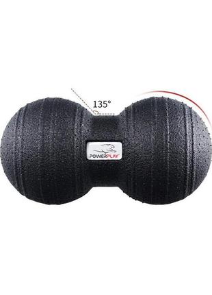Набір масажних м'ячиків powerplay 4007 epp massage ball чорні (3 шт.)3 фото