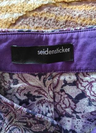 Женская фиолетовая рубашка seidensticker3 фото