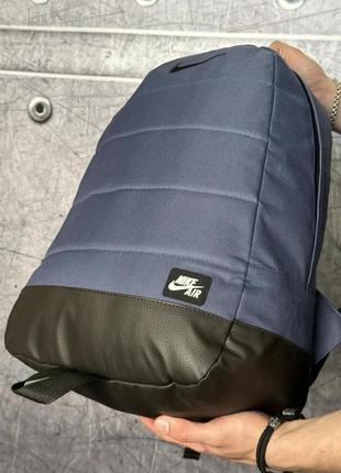 Міський рюкзак синій nike чорне лого10 фото