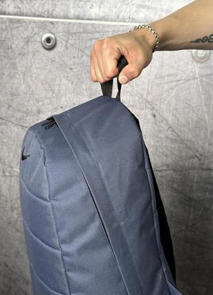 Міський рюкзак синій nike чорне лого3 фото