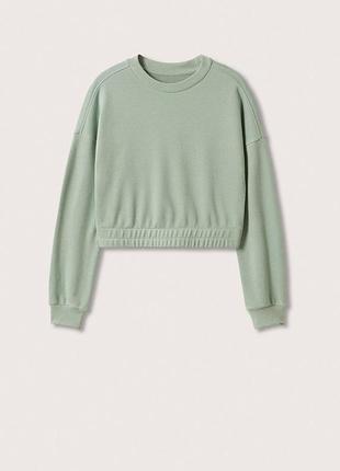 Укорочений світшот, кофта mango xs-s, m-l