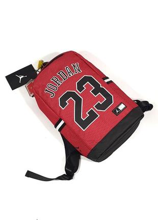 Рюкзак/сумка jordan 23 jersey backpack. цвет красный2 фото