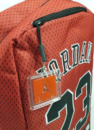 Рюкзак/сумка jordan 23 jersey backpack. колір червоний9 фото