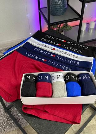 Мужской набор турсов 3шт  томми хилфигер  трусы tommy hilfiger4 фото