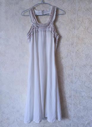 Хлопковый сарафан платье